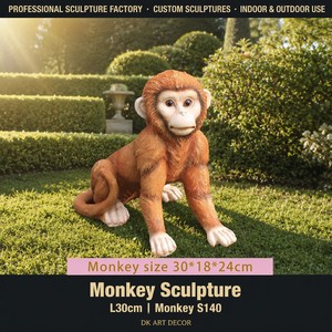 Escultura <span class=keywords><strong>de</strong></span> <span class=keywords><strong>Mono</strong></span> Realista S140 <span class=keywords><strong>de</strong></span> Fibra <span class=keywords><strong>de</strong></span> Vidrio, Estatua <span class=keywords><strong>de</strong></span> <span class=keywords><strong>Mono</strong></span> <span class=keywords><strong>de</strong></span> Resina Realista, Impermeable, Decoración <span class=keywords><strong>de</strong></span> Animales para Jardín, Patio, Parque - Product Image 1