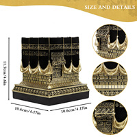 Modèle de la Kaaba de la Mecque, la Maison Noire, ornement de salon, artisanat en résine, souvenir touristique saoudien, marque ANYWAY, modèle TR251226