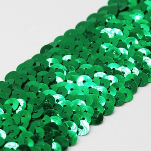 45Mm Long Lanh Giáng Sinh Căng DIY <span class=keywords><strong>Sequin</strong></span> Ren Trims, Shinny Đàn Hồi <span class=keywords><strong>Sequin</strong></span> Ribbon Cho Quần Áo Đảng Trang Trí - Product Image 2