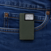 Mini lampe torche EDC plate, magnétique, RVB, avec clip de poche et cordon, indicateur de batterie, pour voyage, réparation et utilisation générale