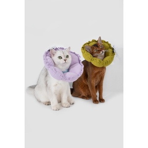Collier de récupération réglable pour chat en forme de fleur douce personnalisée et coussin cervical anti-morsure en forme de tournesol - Product Image 3