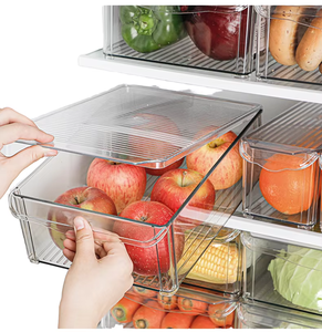 Nhà Bếp tủ lạnh thực phẩm lưu trữ hộp trong suốt tủ lạnh rau tươi giữ hộp lưu trữ thực phẩm - Product Image 1