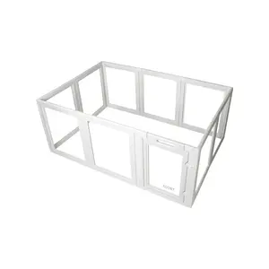 Cat enclosure pet playpen cage kitty durable indoor outdoor portable expandable Acrylic panels high quality customized playfence