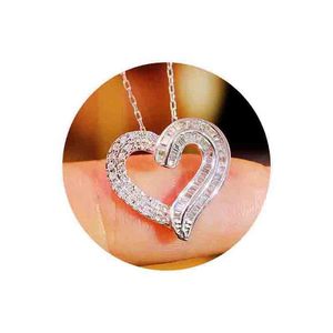 Collana con ciondolo a cuore per donna, stile dolce, gioiello alla moda, idea regalo - Product Image 5