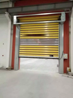 Porte rapide spirale commerciale en acier inoxydable pour garage, ouverture latérale électrique, fonction coupe-vent pour parking