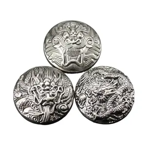 Conchos de metal del Dragón occidental, personalizado, de alta calidad, para cuero