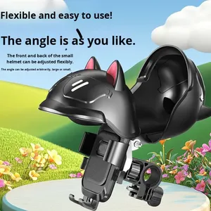 Support de téléphone portable universel pour vélo électrique/moto, résistant aux chocs, étanche, flexible, en acier inoxydable, avec poignée réglable - Product Image 2