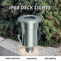 Lampu LED Lanskap Luar Ruangan Tahan Air YK-SP161 12V 3W, Terpasang di Dek, Baja Anti Karat, 2700K Putih Hangat Lembut, IP68, 100 CRI, 80 App Light