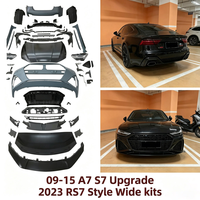 Kit de Carrocería Completo Estilo RS7 C8 para Audi A7 S7 C7 2009-2015, Parachoques Delantero y Trasero, Faros Delanteros, Kits de Ampliación