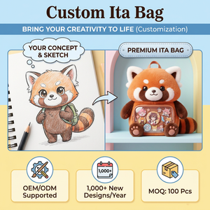 Bolso Ita Gótico Personalizado con Forma de Ataúd, Ventana en Forma de Cruz, Tirador de Cremallera con Diseño de Murciélago, Forro de Terciopelo Rojo, Remaches Plateados, Estético, de PU, para Exhibición de Pins - Product Image 3