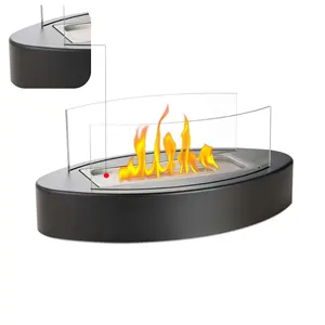 Tabletop Fire Pit Mini Pessoal Indoor Outdoor Fire Bowl aço Tabletop Lareira Smores Maker Inodoro Smokeless Fire Pit