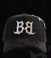 Gorras de Alta Calidad, Gorras Originales con Visera Curva, Gorras de 5 Paneles con Pedrería, Gorras Deportivas de Béisbol Sad Boys