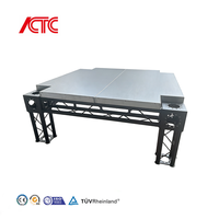 Scène modulaire portable en alliage d'aluminium pour événements de mariage, concerts en plein air, festivals de musique, plateformes à haute capacité, design moderne