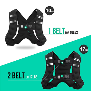 Áo tập tạ bằng neopren có thể điều chỉnh dành cho nam và nữ, dùng cho phòng gym, chạy bộ, tập luyện thể dục, áo tạ có trọng lượng với cát sắt để tập luyện sức mạnh - Product Image 3