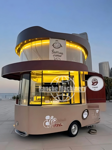Coffee <b>Van</b> Mobile Coffee Concession Trailers Portable Cafe Cart Mini Donut Cart Stainless Steel Built-In Power for Snack Food - Product Image 5