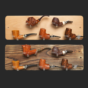 Wall Mounted Pipe Rack Rectangle Shape For Briar Wood Pipe Storage Display Rack With 2 Screws - Product Image 1