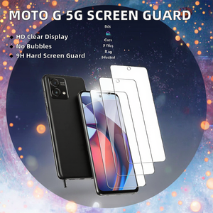 Pellicola Protettiva per Cellulare 9H Anti-Graffio HD Trasparente Copertura Totale 2.5D Radian Proteggi Schermo in Vetro Temperato per Moto <span class=keywords><strong>G</strong></span> 5G - Product Image 2