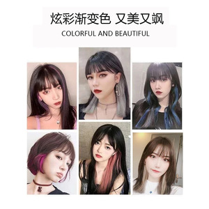 Extensiones de Cabello con Clip en Degradado de Color, de Fibra Sintética Resistente al Calor, No Remy, para Uso General - Product Image 2