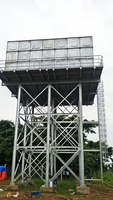 Feuer verzinkter leichter Stahl-Struktur-Wassertank mit Stahlrahmen-Turm-Schweißen & Schneiden Dienstleistungen (BOR-GR-221201)