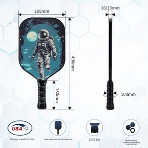 ชุดไม้พายพิคเคิลบอลไฟเบอร์กลาสคุณภาพสูง พร้อมดีไซน์หลากหลายสำหรับเด็ก ผู้เริ่มต้น ฝึกซ้อม และเล่นเพื่อความบันเทิง - Product Image 2