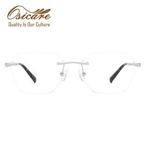 แว่นตาไร้กรอบคุณภาพสูง ย้อนยุค แบรนด์หรู ระดับไฮเอนด์ สำหรับผู้หญิงและผู้ชาย กรอบไทเทเนียมสุดหรู - Product Image 4