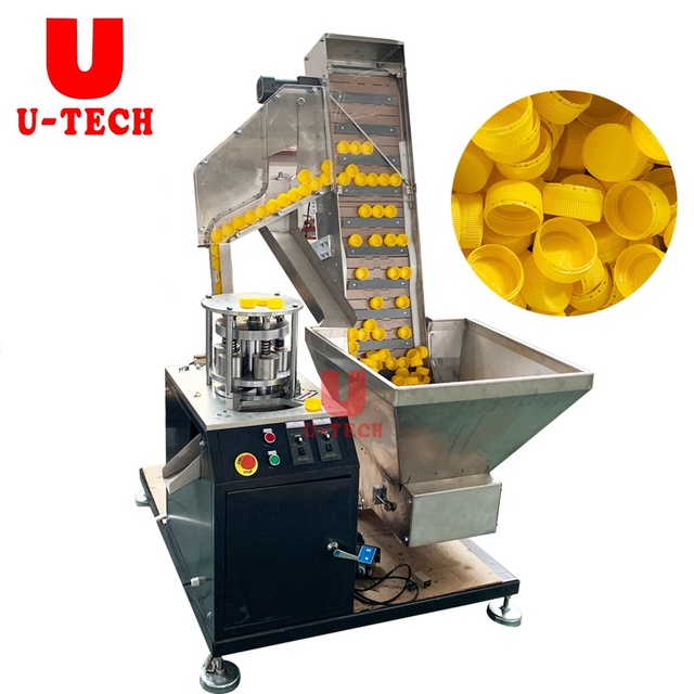 Automatic Cap Slitting Folding Machine Plastic Bottle Closure Machine