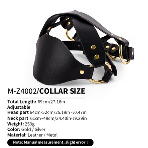 Máscara de Cuero con Boquilla Suave para Juegos Sexuales, BDSM, Fetiche, Juego de Roles, Juguete Sexual para Adultos, Suministro de Fabricante al por Mayor - Product Image 3