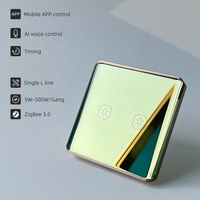 Interrupteur tactile intelligent Zigbee 3.0 1/2/3 voies |   Compatible avec les systèmes sans neutre et avec neutre |   Interrupteur mural intelligent Tuya
