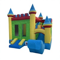 Château gonflable personnalisé populaire NOCO en PVC avec toboggan et trampoline pour usage extérieur