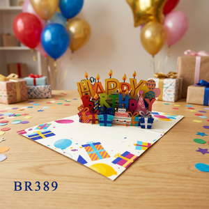 Viet-craft Washable 3D Handmade Custom Size Love Theme Paper Cutting for Happy Birthday - Product Image 3