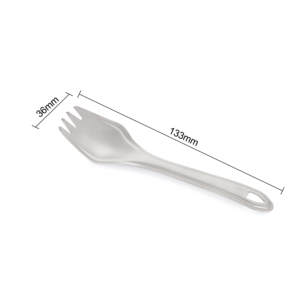 Cuchara-tenedor de Titanio Ligero Personalizado, Accesorio para Camping y Senderismo - Product Image 5
