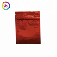 Sac en Mylar brillant à fermeture éclair imprimé petit emballage de bonbons alimentaires en feuille d'aluminium sac à fermeture éclair emballage de barre de bonbons sac à collation en LDPE fermeture éclair haut
