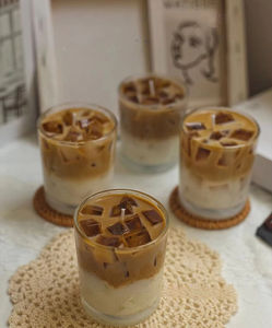 Bougie parfumée créative sans fumée à l'arôme de café glacé avec gobelet en verre – Offre spéciale - Product Image 5