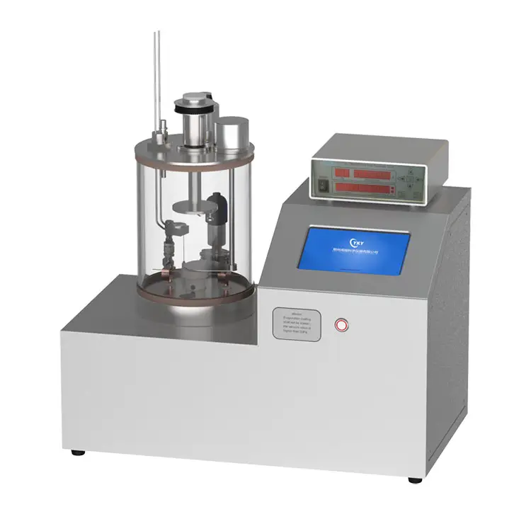 Vacuum quartz chamber small thermal evaporation PVD coater for metallic organic filmbench top small pvd thermal