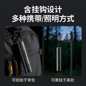 Superfire Mini <b>Flashlight</b> 60g Type C <b>Rechargeable</b> Multi Level Dimming EDC Outdoor Camping Hook Design - Product Image 5
