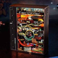 Robotime Rokr 3D Puzzles en plastique Jouets miniatures MR03S Hip-Hop Street Kit DIY Circuit de billes mécanique