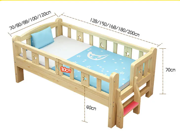 Modern 2021 nova mobília das crianças de madeira cama cama de solteiro cama das crianças das crianças
