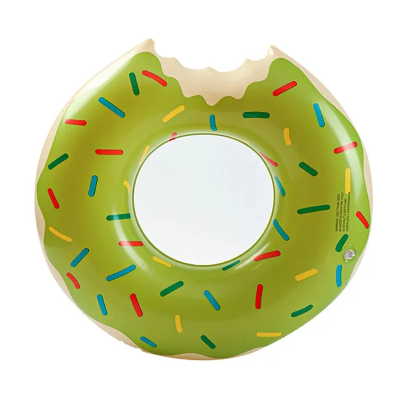 Fabrik Großhandelspreis benutzerdefinierter Donut Kreis Schwimmen Floater-Ring für Erwachsene Kinder aufblasbarer Schwimmer-Ring Pool-Spielzeug