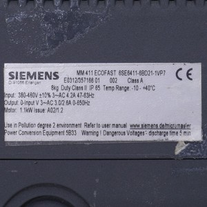 6SE6411-6BD21-1VP7 MICROMASTER 411 ECOFAST PLC - Product Image 4