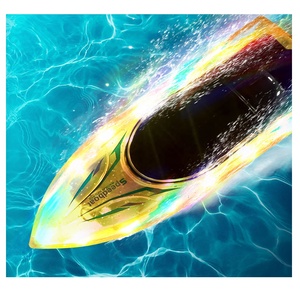 <span class=keywords><strong>Bateau</strong></span> <span class=keywords><strong>télécommandé</strong></span> KK NEW haute vitesse 2,4G avec lumières clignotantes, 10 km/h, étanche, rechargeable, 6 canaux, portée de 50 à 60 m, <span class=keywords><strong>meilleur</strong></span> jouet de piscine électrique - Product Image 1