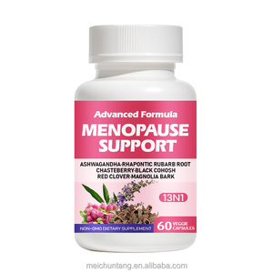 Cápsulas de Apoyo para la Menopausia en Mujeres Sin OMG con Ashwagandha, Raíz de Cohosh Negro, Isoflavonas de Soya y Vitamina <span class=keywords><strong>B</strong></span> para el Equilibrio Hormonal - Adultos - Product Image 1