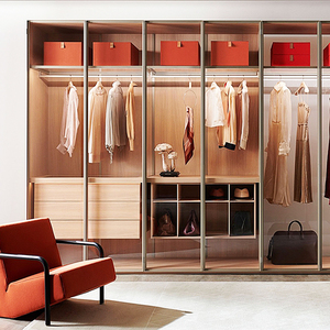 Armario de Aluminio de Diseño Minimalista y Lujoso para Dormitorio, Ideas de Decoración Modernas - Product Image 2
