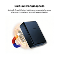 Traceur GPS 4G sans fil rechargeable avec support magnétique et alertes en temps réel, fonction anti-effraction