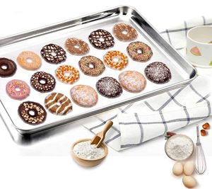 600x400 cm Bakery Trays Nonstick Pastry Biscuit Cookie <b>Baking</b> Food Pans Perforated Aluminum <b>Oven</b> European Sheet Pan - Product Image 4