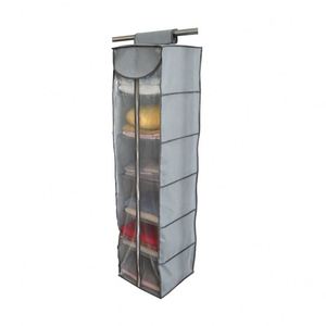 Caja de Almacenamiento de Ropa al por Mayor con Cubierta de Plástico, Organizador de Ropa Interior Colgante de 6 Estantes para Armario - Product Image 3
