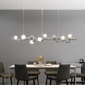 Estilo de lujo Decoración interior Hotel Villa forma de bola Lámpara de tira de LED de vidrio moderno - Product Image 6
