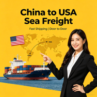 Service d'expédition intégré Top 10 des transitaires Fret maritime LCL+Express DDP Chine-USA Assurance pour le flux de marchandises internationales