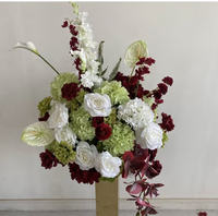 Boule de fleurs artificielles colorées pour centre de table de mariage, fête d'anniversaire, événement extérieur, décoration de table