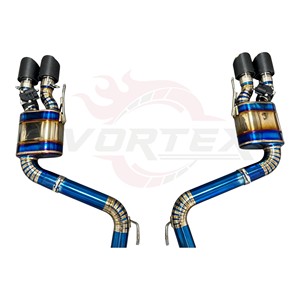 ท่อไอเสีย Vortex Titanium Valvetronic สำหรับ Ford Mustang GT 5.0 V8 ปี 2015 2017 แบบ Catback ท่อคู่รูปตัว X ปลายคาร์บอน - Product Image 5