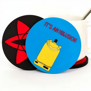 Sous-verre en <span class=keywords><strong>PVC</strong></span> souple de style japonais, design moderne et simple, avec <span class=keywords><strong>isolation</strong></span> thermique pour tasses et mugs - Product Image 3